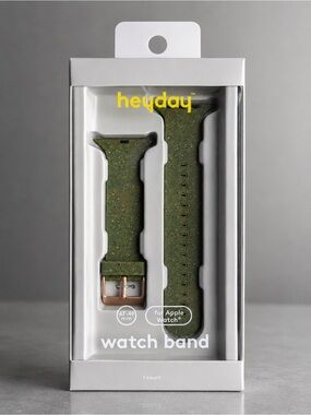 Heyday Apple Watch Band 42mm 44mm 45mm 49mm Olive Speckle Silicone Band NWT